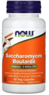 Сахаромицеты буларди, Saccharomyces Boulardii, Now Foods, 60 капсул