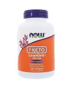 7 кето Дегидроэпиандростерон, 7-Keto LeanGels, Now Foods, 100 мг, 120 кап.