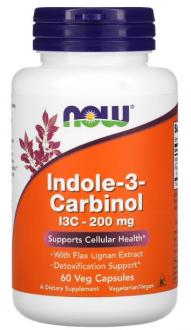 Индол 3 Карбинол, Indole-3-Carbinol, Now Foods, 200 мг, 60 капсул