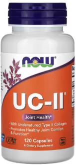 Коллаген 2 типа, UC-II, Type II Collagen, Now Foods, 120 капсул