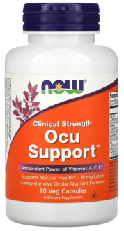 Витамины для глаз, Ocu Support, Now Foods, 90 капсул