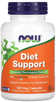 Диетическая поддержка, Diet Support with ForsLean, Now Foods, 120 капсул