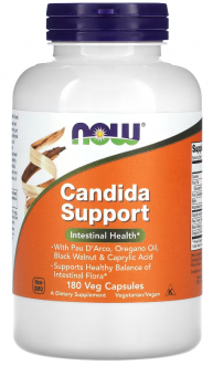 Противокандидное средство, Candida Support, Now Foods, 180 капсул