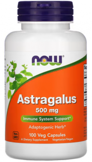 Астрагал, Astragalus, Now Foods, 500 мг, 100 капсул