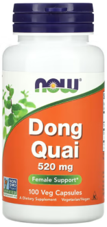 Дягиль лекарственный (Dong Quai), Now Foods, 520 мг, 100 капсул