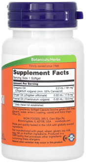 Масло орегано, Oregano Oil, Now Foods, 90 капсул