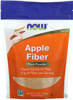 Яблочный пектин, Apple Fiber, Now Foods, 340 г