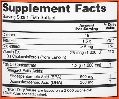 Омега 3 + витамин Д3, Ultra Omega 3-D, Now Foods, 90 капсул