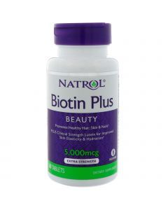 Биотин плюс лютеин, Biotin Plus with Lutein, Natrol, 60 таблеток