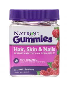 Жевательные конфеты для волос, кожи и ногтей, Hair, Skin & Nails, Natrol, 90 штук