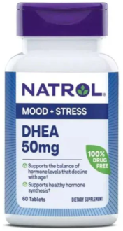 DHEA Natrol, Дегидроэпиандростерон, 50мг 