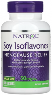 Изофлавоны сои, Soy Isoflavones, Natrol, 50 мг, 120 капсул