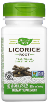 Корень солодки (Licorice, Root), Nature's Way, 100 капсул