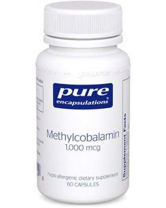 Витамин В12 (метилкобаламин), Methylcobalamin Advanced Vitamin B12, Pure Encapsulations, 60 капсул