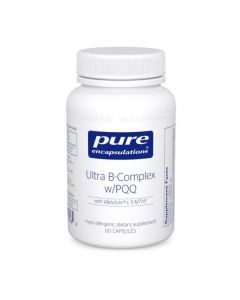 B-комплекс плюс, Ultra B-Complex с PQQ, Pure Encapsulations, 60 капсул