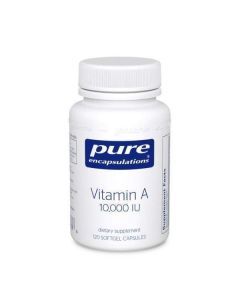 Витамин A, Vitamin A, Pure Encapsulations, 10,000 МЕ, 120 капсул