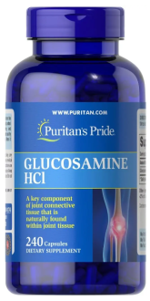 Глюкозамин сульфат, Glucosamine Sulfate, Puritan's Pride, 1000 мг, 240 капсул