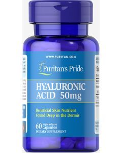 Гиалуроновая кислота, Hyaluronic Acid, Puritan's Pride, 50 мг, 60 капсул