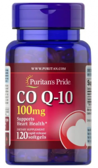 Коэнзим Q-10, Q-SORB Co Q-10, Puritan's Pride, 100 мг, 120 капсул