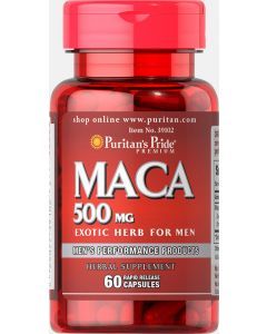 Мака, Maca, Puritan's Pride, 500 мг, 60 капсул
