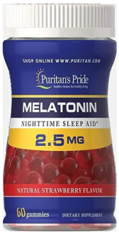 Melatonin Gummy 2.5 mg Strawberry Flavor 60 Gummies