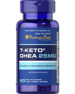 7 - кето Дегидроэпиандростерон, 7-KETO, Puritan's Pride, 25 мг, 60 капсул
