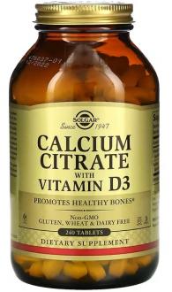 Цитрат кальция (Calcium Citrate) Solgar 240 таблеток
