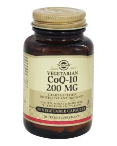 Коэнзим Q10, CoQ-10, Solgar, 200 мг, 30 капсул