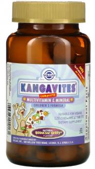 Витамины для детей, Kangavites, Solgar, Кангавитс, Ягоды, 120 таблеток