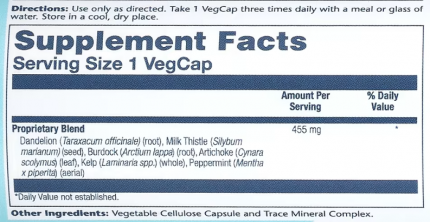 Solaray, Liver Blend SP-13, 100 Veggie Caps