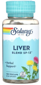 Solaray, Liver Blend SP-13, 100 Veggie Caps