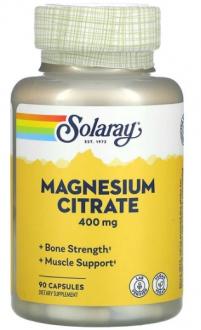 Магний цитрат, BioCitrate Magnesium, Solaray, 90 капсул