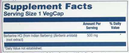 Берберин, Berberine, Solaray, 500 мг, 60 вегетариальных капсул