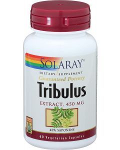 Трибулус, Tribulus Extract, Solaray, для мужчин, 450 мг, 60 вегетарианских капсул