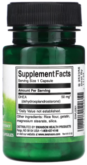 ДГЭА (дегидроэпиандростерон), Ultra DHEA, Swanson, 50 мг, 120 капсул