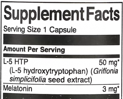5 НТР + Мелатонин, 5-Htp + Melatonin, Swanson, 30 растительных капсул