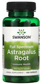 Астрагал, корень, Astragalus Root, Swanson, 470 мг, 100 капсул