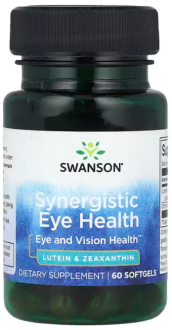 Лютеин с зеаксантином, Ultra Synergistic Eye Health, Swanson, 60 гелевых капсул