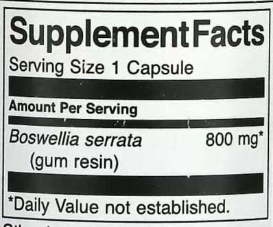 Босвеллия, Full Spectrum Boswellia, Swanson, 800 мг, 60 капсул