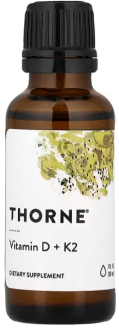 Витамин Д и К2, Thorne Research, 30 мл.