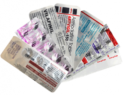 Modafinil Sample Pack (ModaFresh, Vilafinil, Modalert, Modvigil, Modaheal, Artvigil, Waklert)