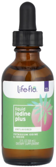 Жидкий йод плюс Life-flo (йодид калия), liquid iodine plus