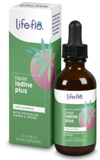 Жидкий йод плюс Life-flo (йодид калия), liquid iodine plus