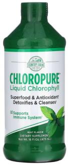 Хлорофилл жидкий с мятным вкусом, Chloropure Country Farms
