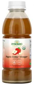 Dynamic Health, органический необработанный яблочный уксус с маткой, 473 мл (16 жидк. унций)