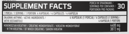 Креатин OstroVit Creatine Monohydrate 4400 120 капс