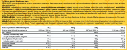Гейнер Real Pharm Real Mass Gold Edition 3000 грамм