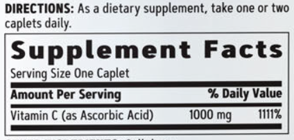 Витамин C от GNC, Vitamin C 1000 mg, 500 таб