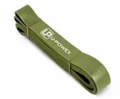 Еспандер-Петля (Резина для фитнеса и кросфита) U-POWEX POWER BAND LEVEL 4 (16-39 KG) OLIVE