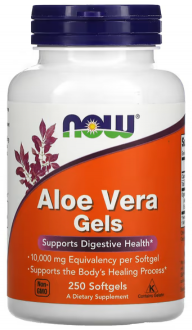 Алоэ вера (Aloe Vera), Now Foods, 250 капсул